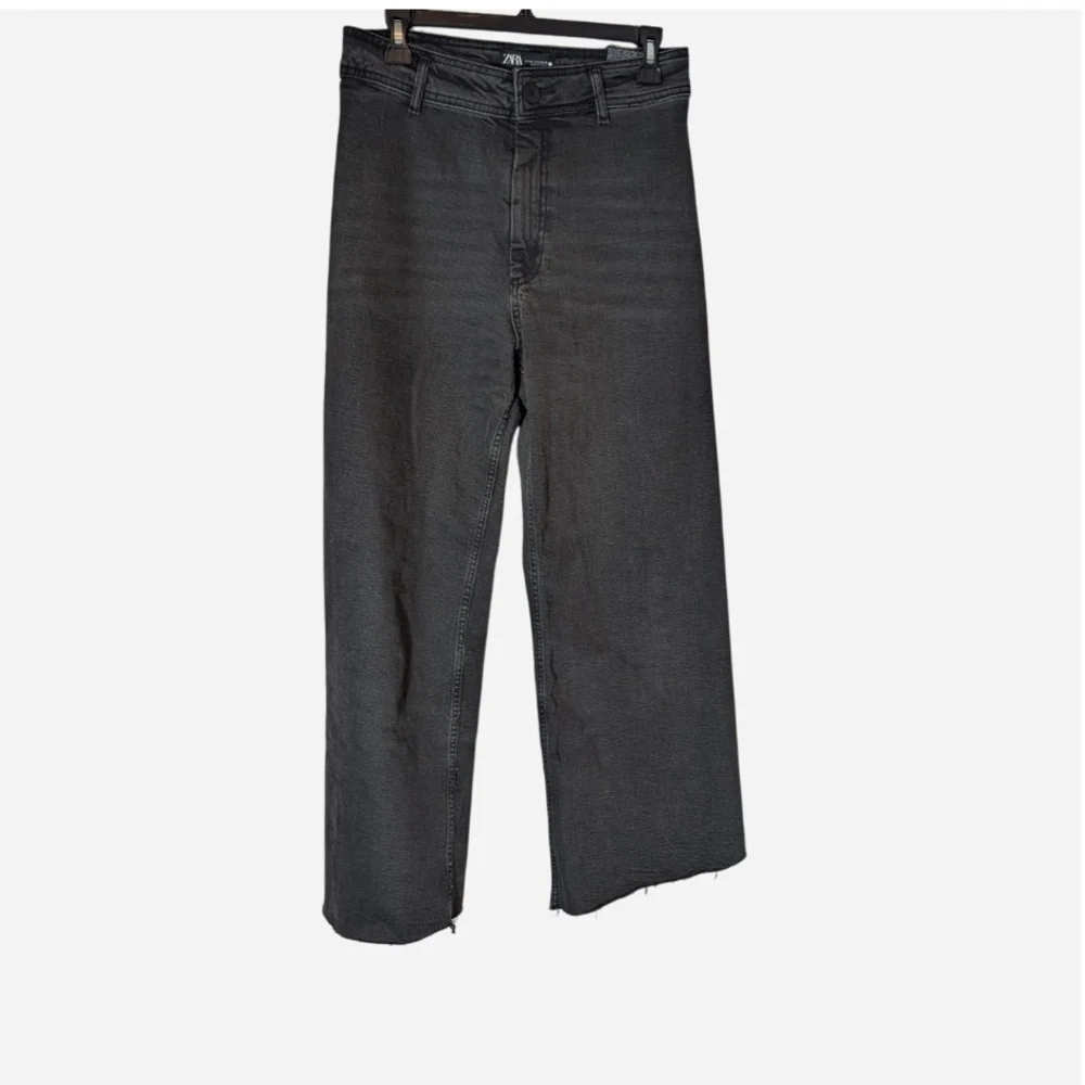 Pre-owned Black Wide-Leg Jeans - Picture 1 of 8